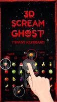 Scream Ghost Face 3D Theme&Emoji Keyboard screenshot 2