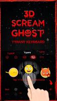 Scream Ghost Face 3D Theme&Emoji Keyboard screenshot 3