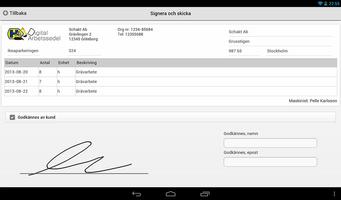 Digital Arbetssedel - Hogia screenshot 2