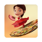 Maya & den flygande pizzan Zeichen