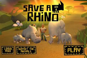 Save a Rhino پوسٹر