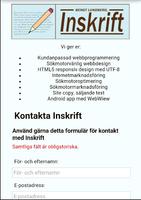 Inskrift kontakt-poster