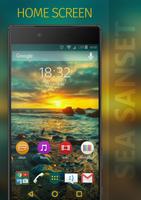 SEA SUNSET Xperia Theme Cartaz