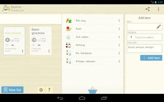 Beanie: Grocery List capture d'écran 1