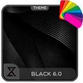 Black 6.0( for Xperia Theme) أيقونة