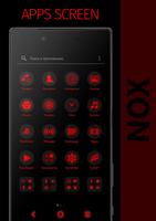 NOX RED Xperia Theme capture d'écran 2