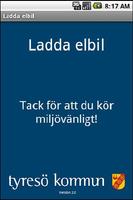 پوستر Tyresö kommun Ladda elbil