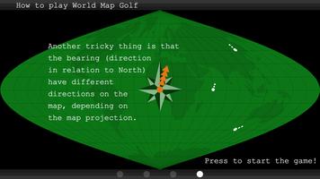 World Map Golf plakat