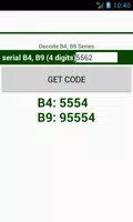 Radio Code for B4 B9 poster