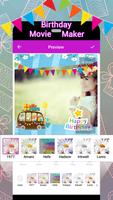 Birthday Movie Maker syot layar 2