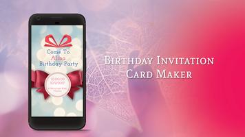 Birthday Party Invitation Card Maker Affiche