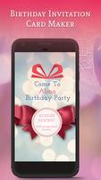 Birthday Party Invitation Card Maker capture d'écran 1