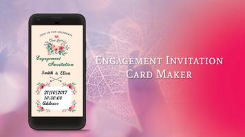 Engagement Invitation Card Maker Affiche