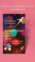 Farewell Party Invitation Card Maker capture d'écran 2