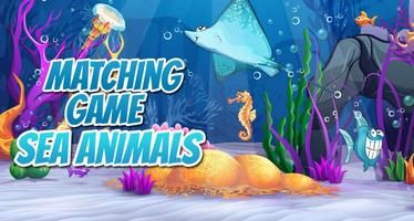 Kids Memory Game - Sea Animals Affiche