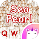 Thème de clavier Emoji Sea Pearl APK