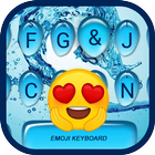 Sea Water Wave  Theme&Emoji Keyboard ikona