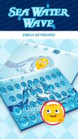 Sea Water Wave  Theme&Emoji Keyboard โปสเตอร์