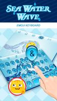 Sea Water Wave  Theme&Emoji Keyboard ภาพหน้าจอ 2