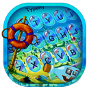 Thème de clavier de ville de mer APK