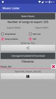 Music List Exporter capture d'écran 3