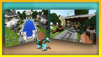 Poster New Wonderful Mansion. Map for MCPE