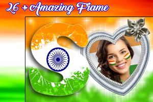 Indian Flag Letter Photo Maker capture d'écran 2