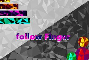 Follow Finger Plakat