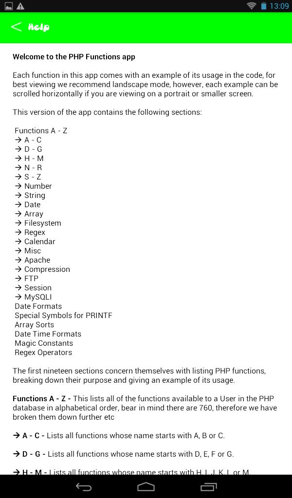 PHP Functions Reference (free) for Android - APK Download