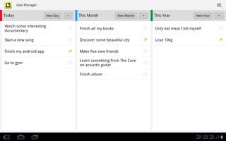 Goal Manager screenshot 1