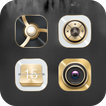 Senior Gold Metal Icon Pack-Luster Texture