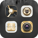 Senior Gold Metal Icon Pack-Luster Texture APK