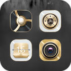 Senior Gold Metal Icon Pack-Luster Texture icon