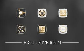 برنامه‌نما Senior Gold Metal Icon Pack-Luster Texture عکس از صفحه