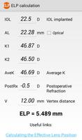 ELP Calculation /Ophthalmology Affiche