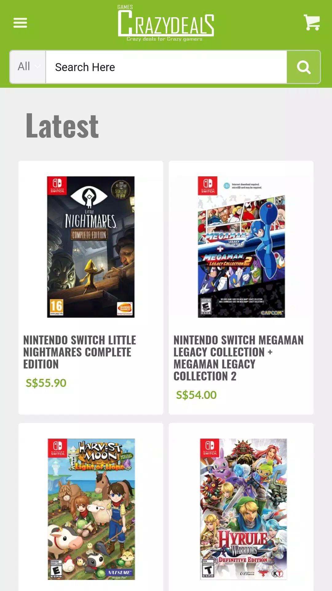 Games Crazy Deals