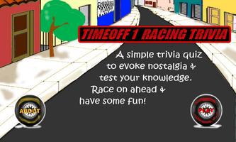 TimeOff1 Racing Trivia पोस्टर