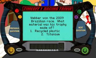 TimeOff1 Racing Trivia captura de pantalla 1