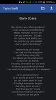 Taylor Swift Lyrics اسکرین شاٹ 3