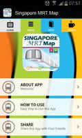 Singapore MRT Map पोस्टर