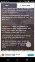 Cricinformer(Dream11,My Team11,Halaplay tips) Ekran Görüntüsü 3