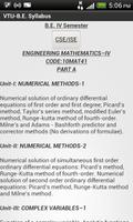 VTU Syllabus (CS/IS IV Sem) screenshot 1