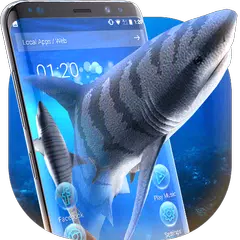 Baixar 3D tiger sharks theme APK