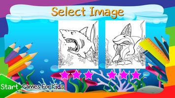 Coloriage Livre Requins capture d'écran 2