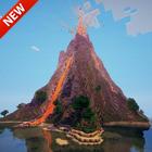 Volcanic Parkour map for MCPE icône