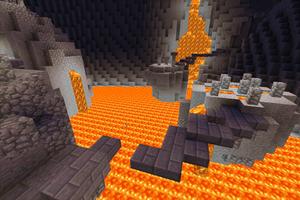 Volcanic Parkour map for MCPE capture d'écran 2