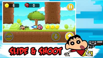 Shin Chan Shooter vs Monsters Adventures Games Affiche
