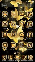 Tema Golden Butterfly screenshot 2