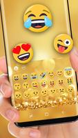 Gold Keyboard Sapphire Gems Luxury Theme screenshot 1
