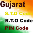 Gujarat STD RTO and PIN Code